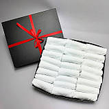 Комплект шкарпеток чоловічих білих коротких літніх простих високої якості 41-45 24 пари в коробці для Br BAR, фото 5