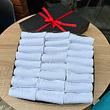 Комплект шкарпеток чоловічих білих коротких літніх простих високої якості 41-45 24 пари в коробці для Br BAR, фото 7