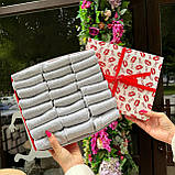 Комплект шкарпеток чоловічих сірих укорочених літніх простих повсякденних 41-45 24 пари в коробці для Br BAR, фото 3