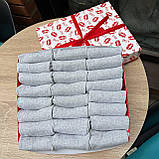 Комплект шкарпеток чоловічих сірих укорочених літніх простих повсякденних 41-45 24 пари в коробці для Br BAR, фото 7