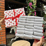 Комплект шкарпеток чоловічих сірих укорочених літніх простих повсякденних 41-45 24 пари в коробці для Br BAR, фото 8