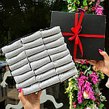 Бокс подарункових шкарпеток чоловічих сірих коротких на літо практичних однотонних 41-45 24 пари в Br BAR, фото 3