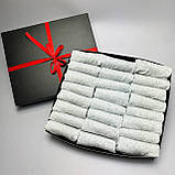 Бокс подарункових шкарпеток чоловічих сірих коротких на літо практичних однотонних 41-45 24 пари в Br BAR, фото 5