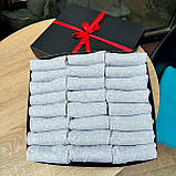 Бокс подарункових шкарпеток чоловічих сірих коротких на літо практичних однотонних 41-45 24 пари в Br BAR, фото 6