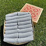 Подарунковий набір шкарпеток чоловічих сірих коротких на літо простих однотонних 41-45 16 пар у коробці для Br BAR, фото 7