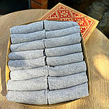 Подарунковий набір шкарпеток чоловічих сірих коротких на літо простих однотонних 41-45 16 пар у коробці для Br BAR, фото 8