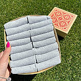 Подарунковий набір шкарпеток чоловічих сірих коротких на літо простих однотонних 41-45 16 пар у коробці для Br BAR, фото 9