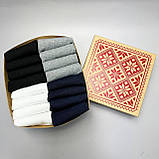 Базовий комплект шкарпеток чоловічих різнокольорових коротких на літо 41-45 16 пар у подарунковій коробці Br BAR, фото 3