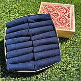 Прикольний бокс шкарпеток чоловічих синіх літніх укорочених повсякденних однотонних 41-45 16 пар на Br BAR, фото 8