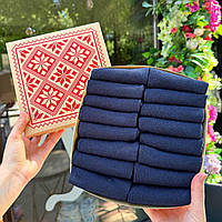 Прикольний бокс шкарпеток чоловічих синіх літніх укорочених повсякденних однотонних 41-45 16 пар на Br BAR