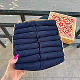 Прикольний бокс шкарпеток чоловічих синіх літніх укорочених повсякденних однотонних 41-45 16 пар на Br BAR, фото 3