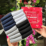 Подарунок набір шкарпеток чоловікові різнокольорових коротких на літо 41-45 16 пар у прикольній Br BAR, фото 6