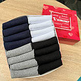 Подарунок набір шкарпеток чоловікові різнокольорових коротких на літо 41-45 16 пар у прикольній Br BAR, фото 9