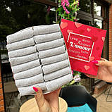 Літній набір шкарпеток чоловічих сірих коротких простих міцних однотонних 41-45 16 пар подарунок хлопцю на Br BAR, фото 2