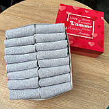 Літній набір шкарпеток чоловічих сірих коротких простих міцних однотонних 41-45 16 пар подарунок хлопцю на Br BAR, фото 8
