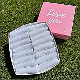 Подарунковий бокс шкарпеток чоловічих на літо білих укорочених бавовняних міцних 41-45 16 пар для чоловіків Br BAR, фото 9