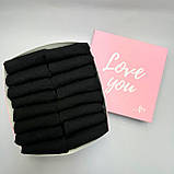 Практичний комплект шкарпеток чоловічих чорних коротких літніх бавовняних 41-45 16 пар у подарунок хлопцеві Br BAR, фото 2