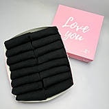 Практичний комплект шкарпеток чоловічих чорних коротких літніх бавовняних 41-45 16 пар у подарунок хлопцеві Br BAR, фото 3