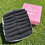 Практичний комплект шкарпеток чоловічих чорних коротких літніх бавовняних 41-45 16 пар у подарунок хлопцеві Br BAR, фото 7