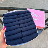 Прикольний бокс шкарпеток чоловічих синіх на літо коротких базових міцних однотонних 41-45 16 шт на Br BAR, фото 5