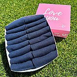 Прикольний бокс шкарпеток чоловічих синіх на літо коротких базових міцних однотонних 41-45 16 шт на Br BAR, фото 9