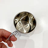 Креативний кухоль сталевий 300 мл із якісною сублімацією різдвяна чашка туристичний із металу Br BAR, фото 3