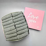 Комплект шкарпеток чоловічих сірих укорочених на літо практичних трикотажних 41-45 16 шт у прикольній Br BAR, фото 5