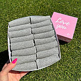 Комплект шкарпеток чоловічих сірих укорочених на літо практичних трикотажних 41-45 16 шт у прикольній Br BAR, фото 8