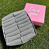 Комплект шкарпеток чоловічих сірих укорочених на літо практичних трикотажних 41-45 16 шт у прикольній Br BAR, фото 9