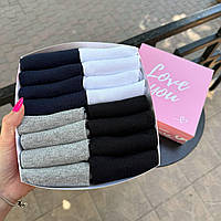 Набір шкарпеток хлопцю різнокольорових базових коротких на літо 41-45 16 шт на прикольний якісний подарунок Br BAR