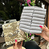 Базовий комплект шкарпеток чоловічих сірих коротких на літо міцних бавовняних 41-45 16 шт у подарунковій Br BAR, фото 2