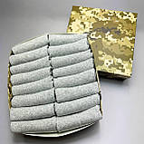 Базовий комплект шкарпеток чоловічих сірих коротких на літо міцних бавовняних 41-45 16 шт у подарунковій Br BAR, фото 8