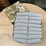 Базовий комплект шкарпеток чоловічих сірих коротких на літо міцних бавовняних 41-45 16 шт у подарунковій Br BAR, фото 9