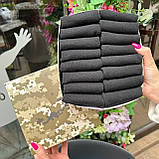 Практичний комплект шкарпеток чоловічих чорних укорочених трикотажних на літо 41-45 16 пар в подарунок для Br BAR, фото 7