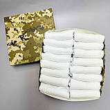 Повсякденний набір шкарпеток чоловічих на літо білих коротких хорошої якості 41-45 16 пар у подарунковій Br BAR, фото 3