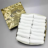 Повсякденний набір шкарпеток чоловічих на літо білих коротких хорошої якості 41-45 16 пар у подарунковій Br BAR, фото 4