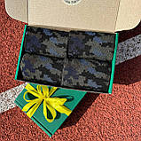 Подарунковий набір шкарпеток чоловічих 40-45 р на 4 пари довгі демісезонні білі з камуфляжним принтом ЗСУ Br BAR, фото 6