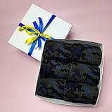 Подарунковий бокс шкарпеток чоловічих 40-45 р на 6 пар високі демісезонні з камуфляжним принтом трикотажні Br BAR, фото 7