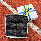 Подарунковий бокс шкарпеток чоловічих 40-45 р на 6 пар високі демісезонні з камуфляжним принтом трикотажні Br BAR, фото 8