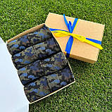 Подарунковий бокс шкарпеток чоловічих на 8 пар 40-45 р камуфляжні бавовняні високі повсякденні якісні Br BAR, фото 5