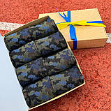 Подарунковий бокс шкарпеток чоловічих на 8 пар 40-45 р камуфляжні бавовняні високі повсякденні якісні Br BAR, фото 7