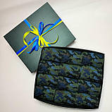 Подарунковий бокс чоловічих шкарпеток 40-45 на 12 пар високі трикотажні демісезонні з камуфляжним принтом Br BAR, фото 2