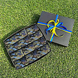 Подарунковий бокс чоловічих шкарпеток 40-45 на 12 пар високі трикотажні демісезонні з камуфляжним принтом Br BAR, фото 5