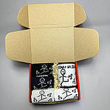 Чоловічий набір на подарунок чашка керамічна 330 мл і високі шкарпетки весна-осінь 8 шт 40-45 Плани на день Br BAR, фото 5