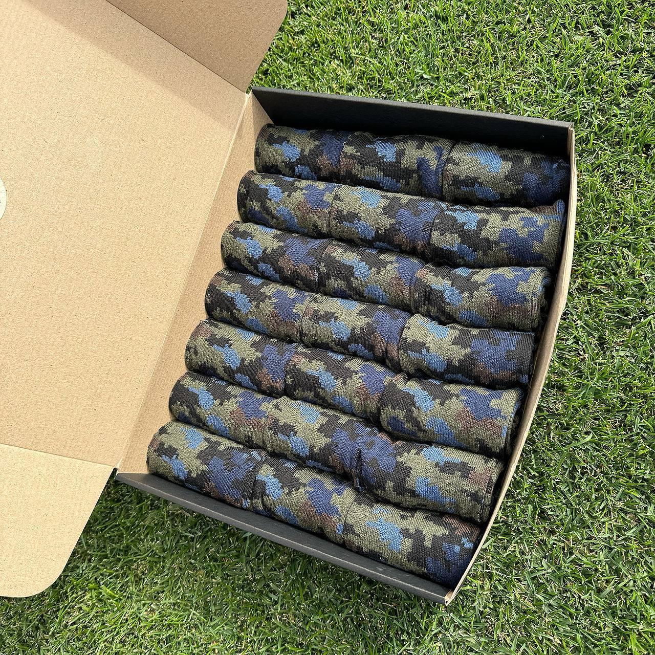 Великий бокс шкарпеток чоловічих 40-45 р на 21 пару довгі демісезонні повсякденні з принтом трикотажні Br BAR, фото 1