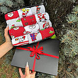 Стильний набір чоловічих шкарпеток на 12 пар 40-45 р з принтом молодіжні та повсякденні, креативні новорічні Br BAR, фото 9