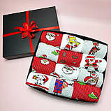 Стильний набір чоловічих шкарпеток на 12 пар 40-45 р з принтом молодіжні та повсякденні, креативні новорічні Br BAR, фото 10