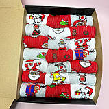 Новорічний бокс чоловічих шкарпеток на 21 пару 40-45 р з принтом бавовняні та оригінальні, креативні довгі Br BAR, фото 5