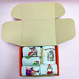 Новорічний чоловічий набір з бавовняних шкарпеток 8 пар 40-45 р керамічної чашки 330 мл для хлопця Br BAR, фото 8