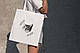 Компактна сумка жіноча шоппер з прикольним принтом "Miaw" з поліестеру водонепроникна якісна Br BAR - фото 1 - id-p2467142207